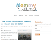 Tablet Screenshot of mommysabbatical.com